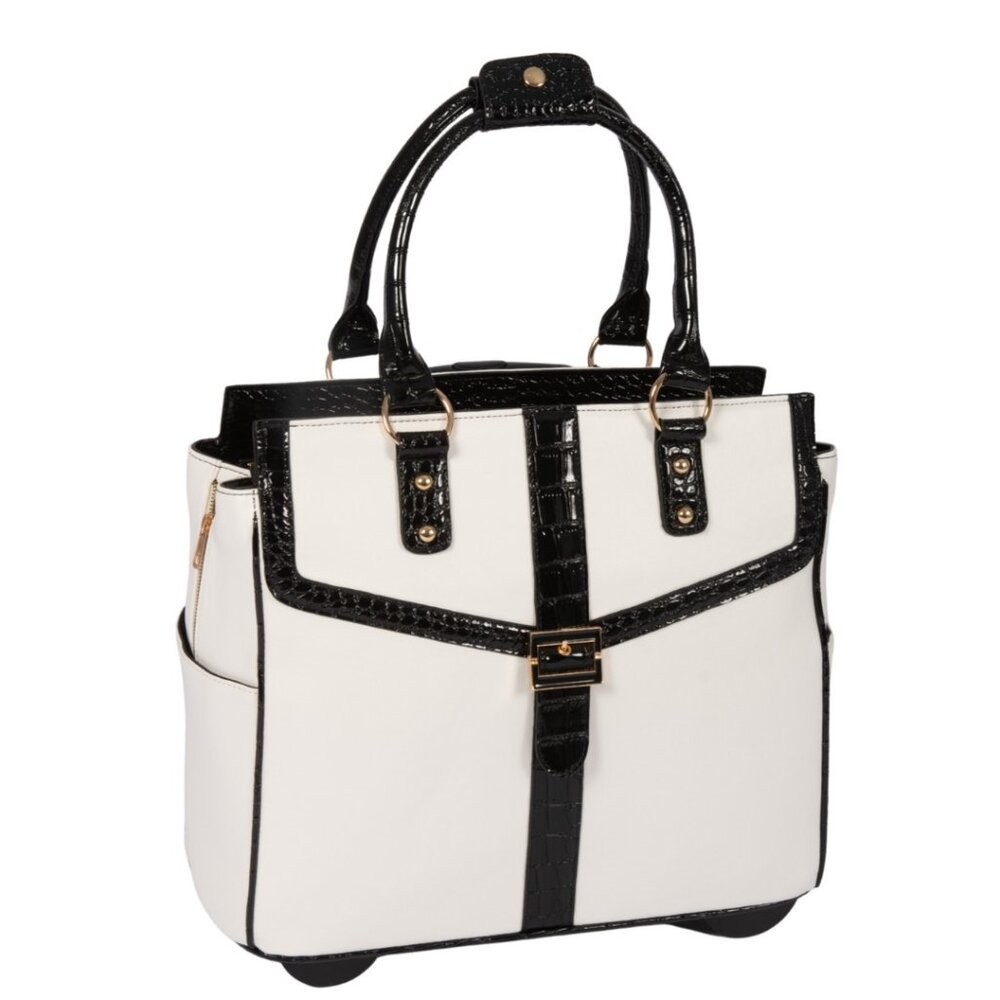 The STARLET Rolling Briefcase for Women - Laptop Bag | Travel or Work Tote Bag